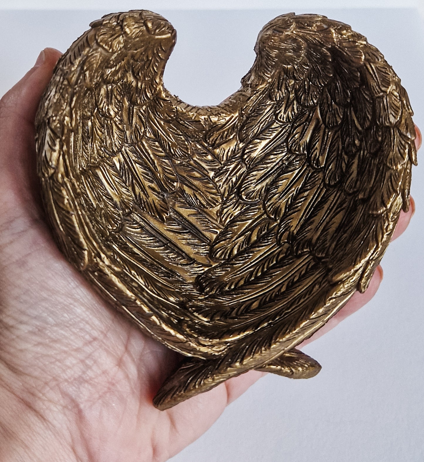 Angel Wing Dish - Antique Gold