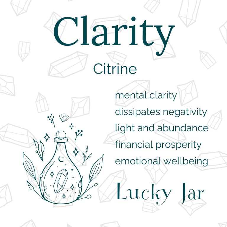 Citrine Crystal Jar