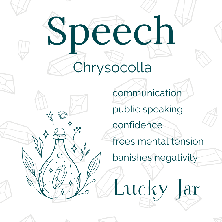 Chrysocolla Crystal Jar