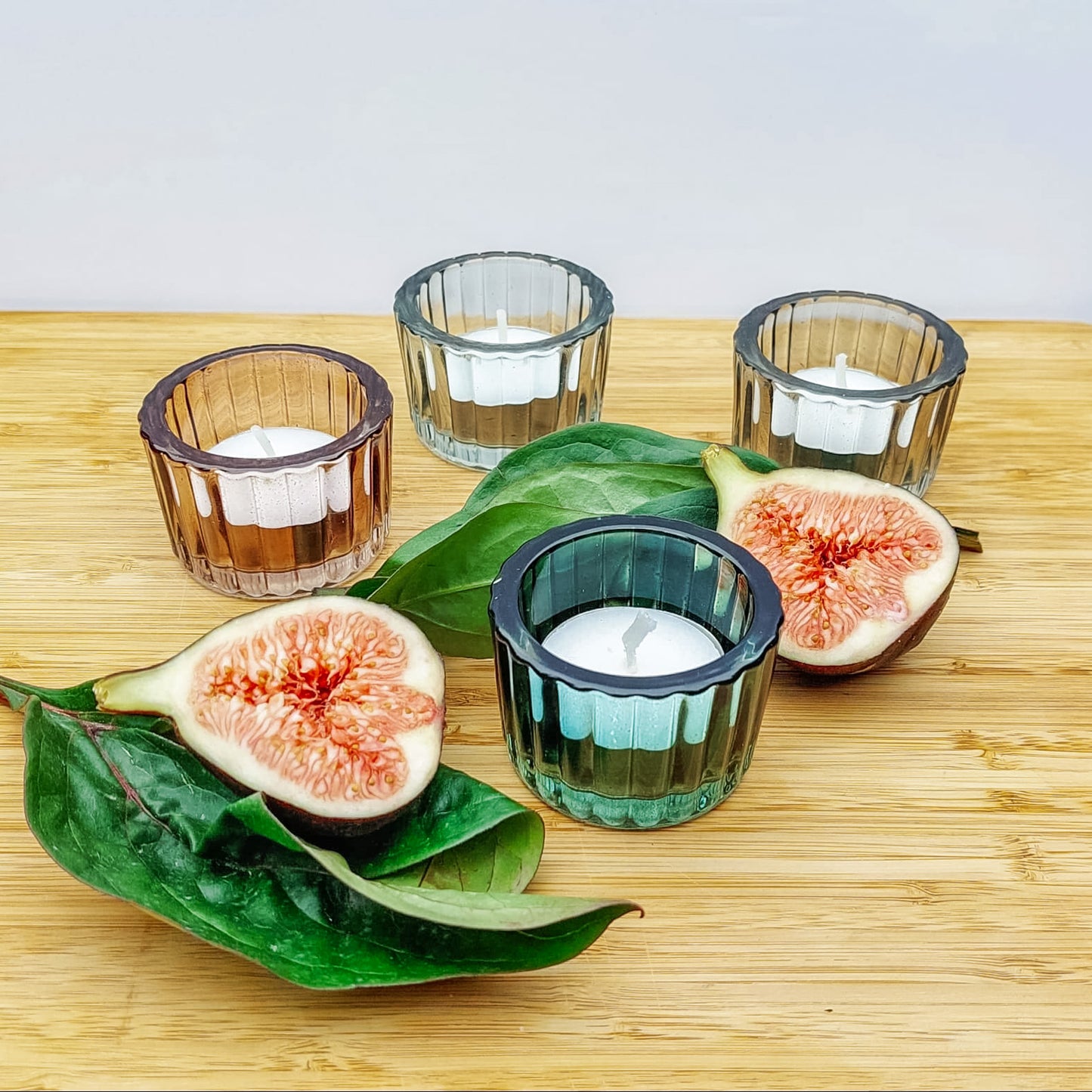 Small Glass Tealight Candle Holder