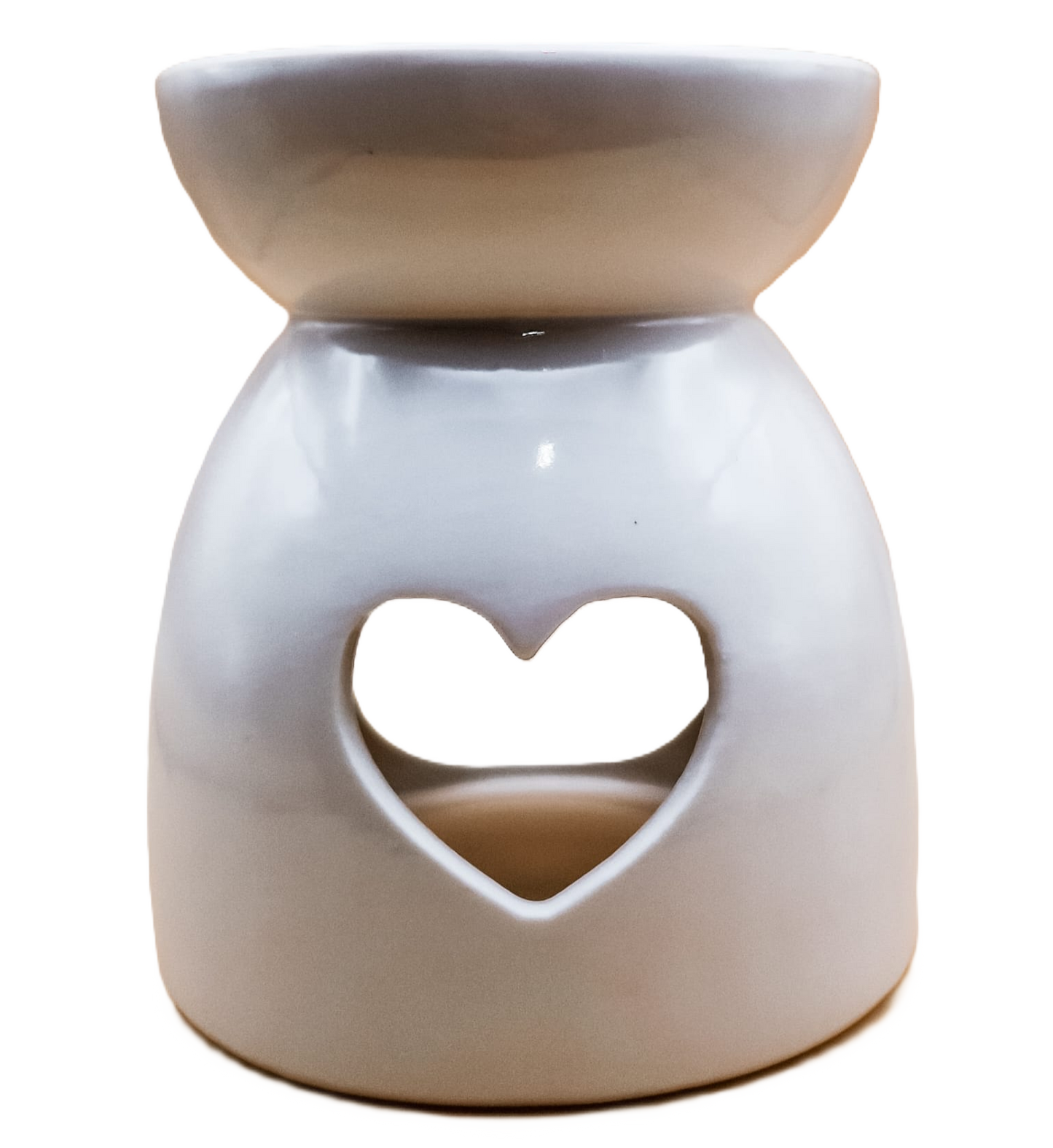 White Heart Cut Out Wax Melt Warmer