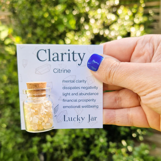 Citrine Crystal Jar