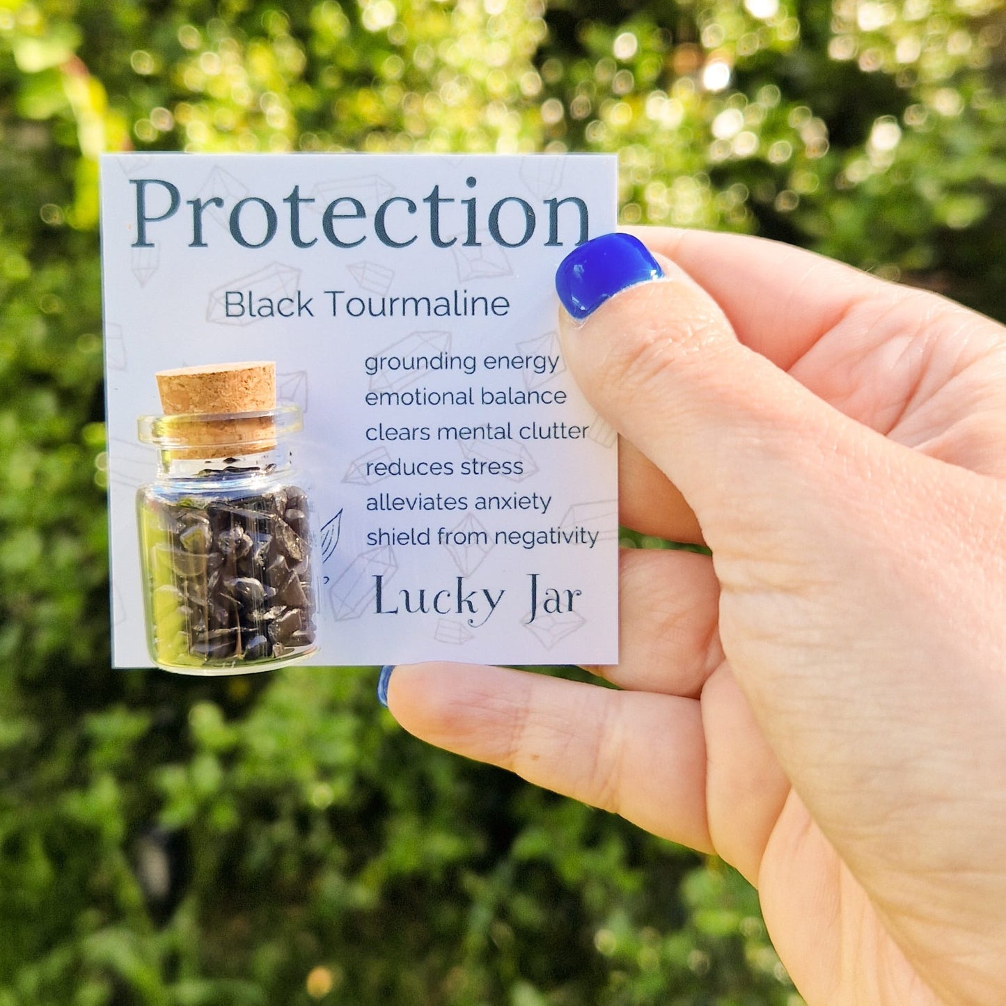 Black Tourmaline Crystal Jar