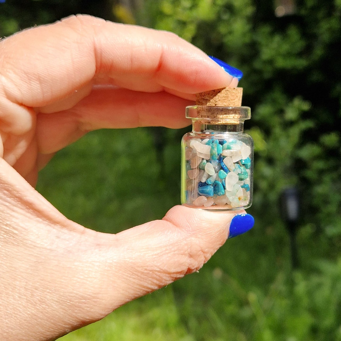 Chrysocolla Crystal Jar