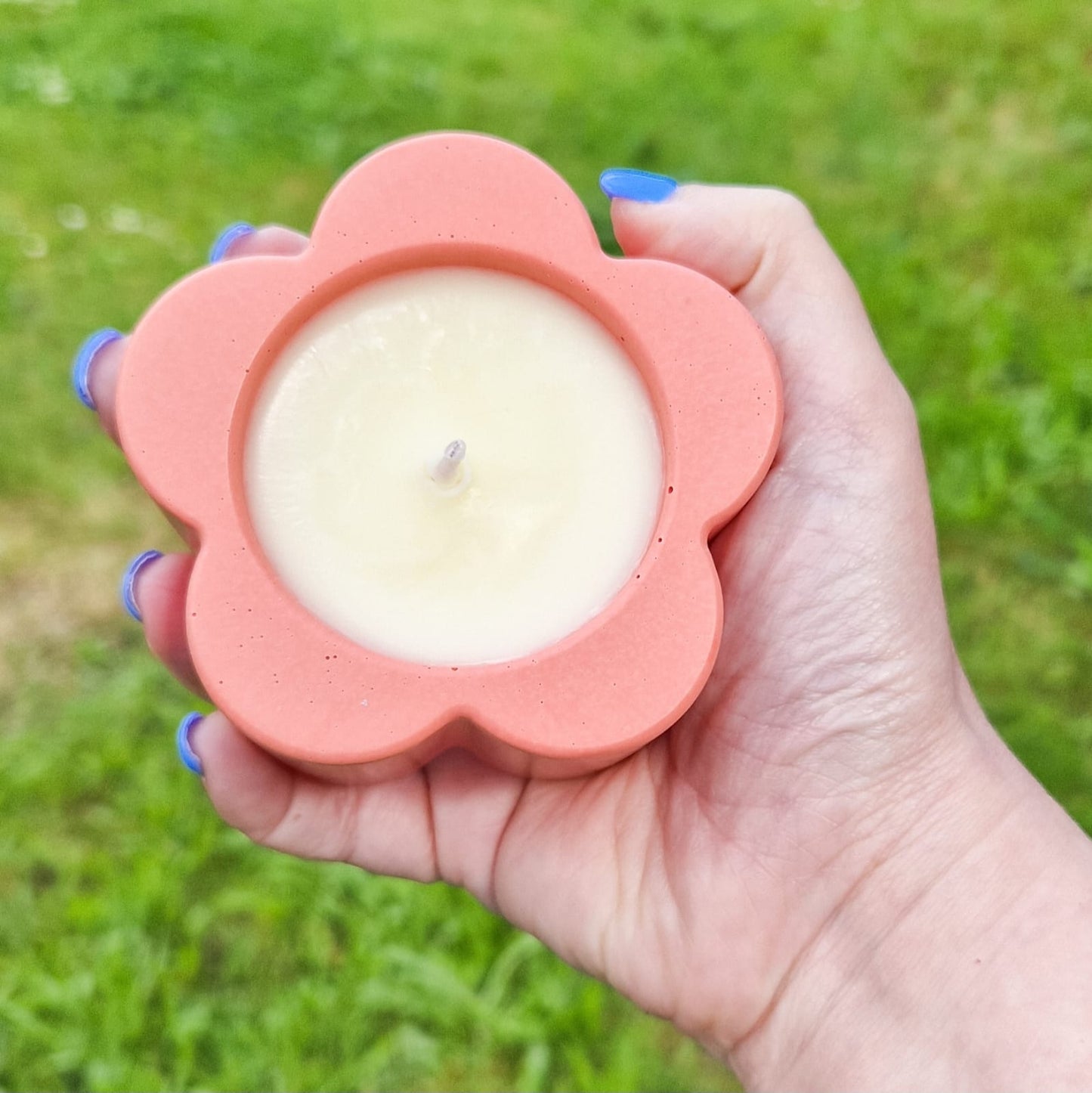 Coral Flower Shaped Candle