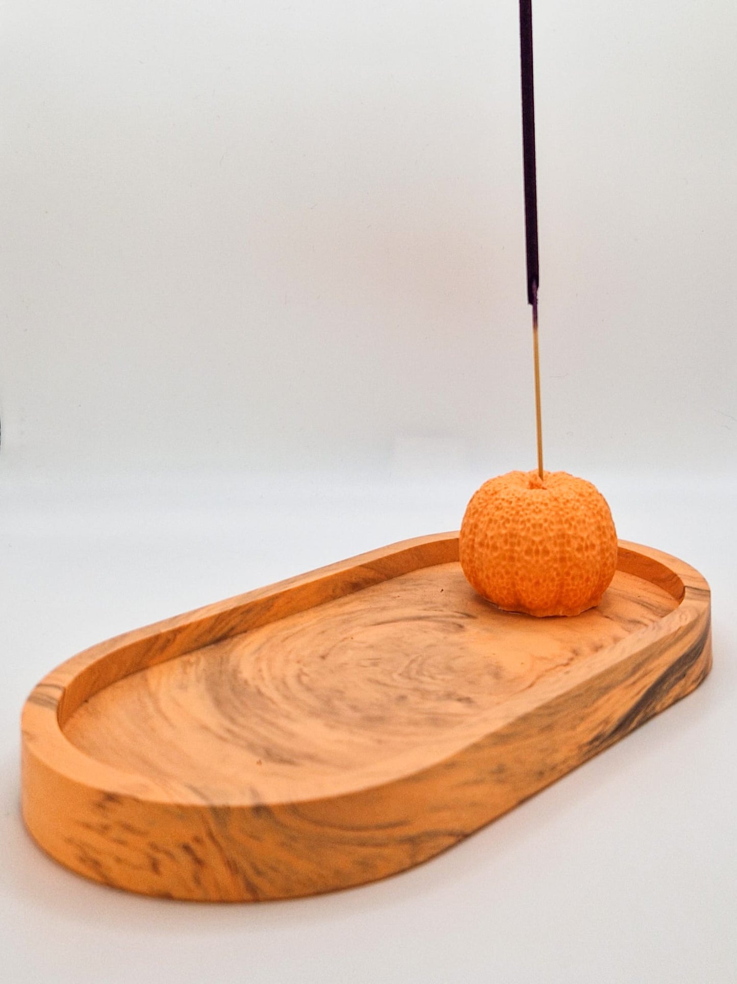 Oval incense holder