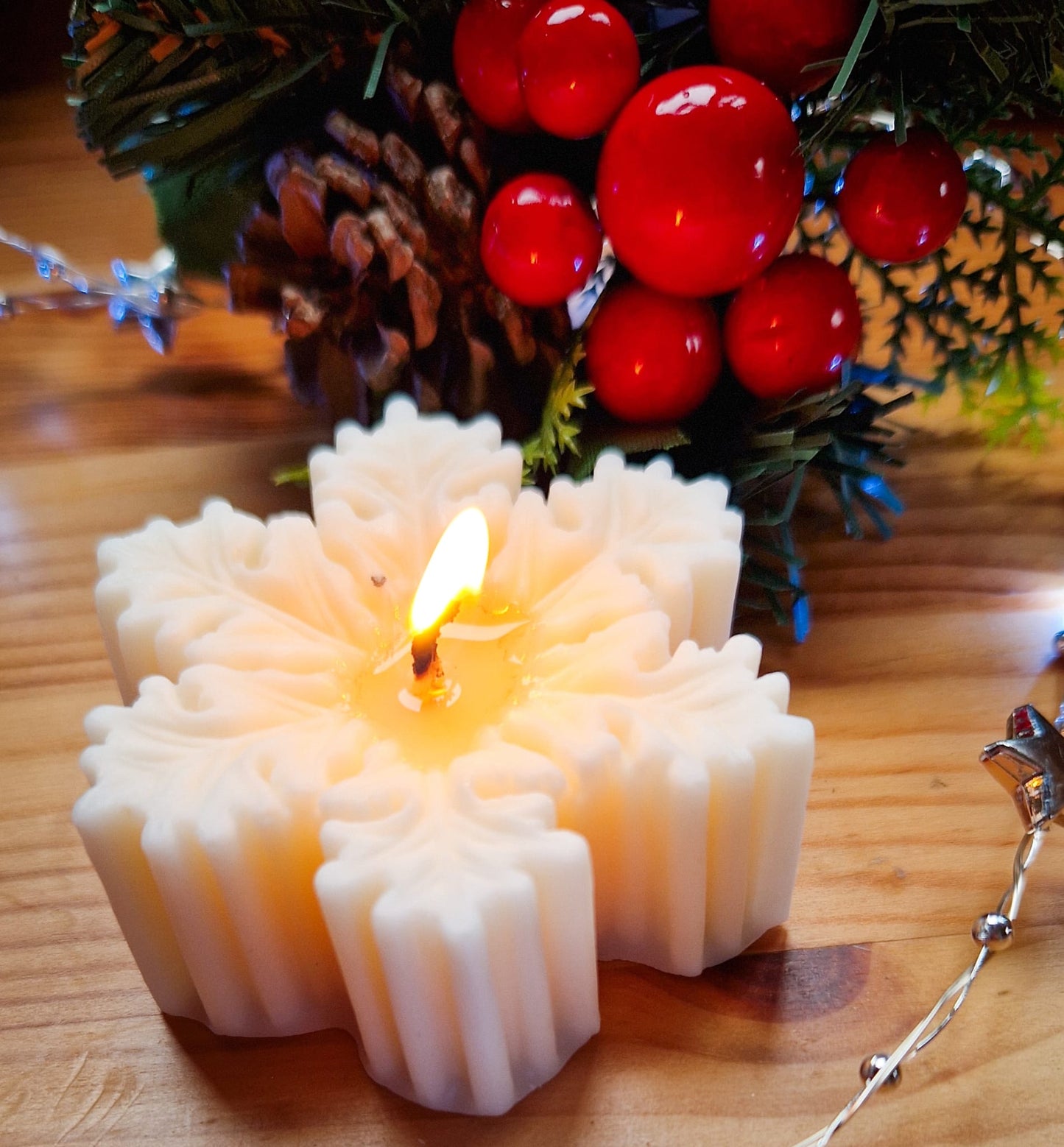 Snowflake Candle