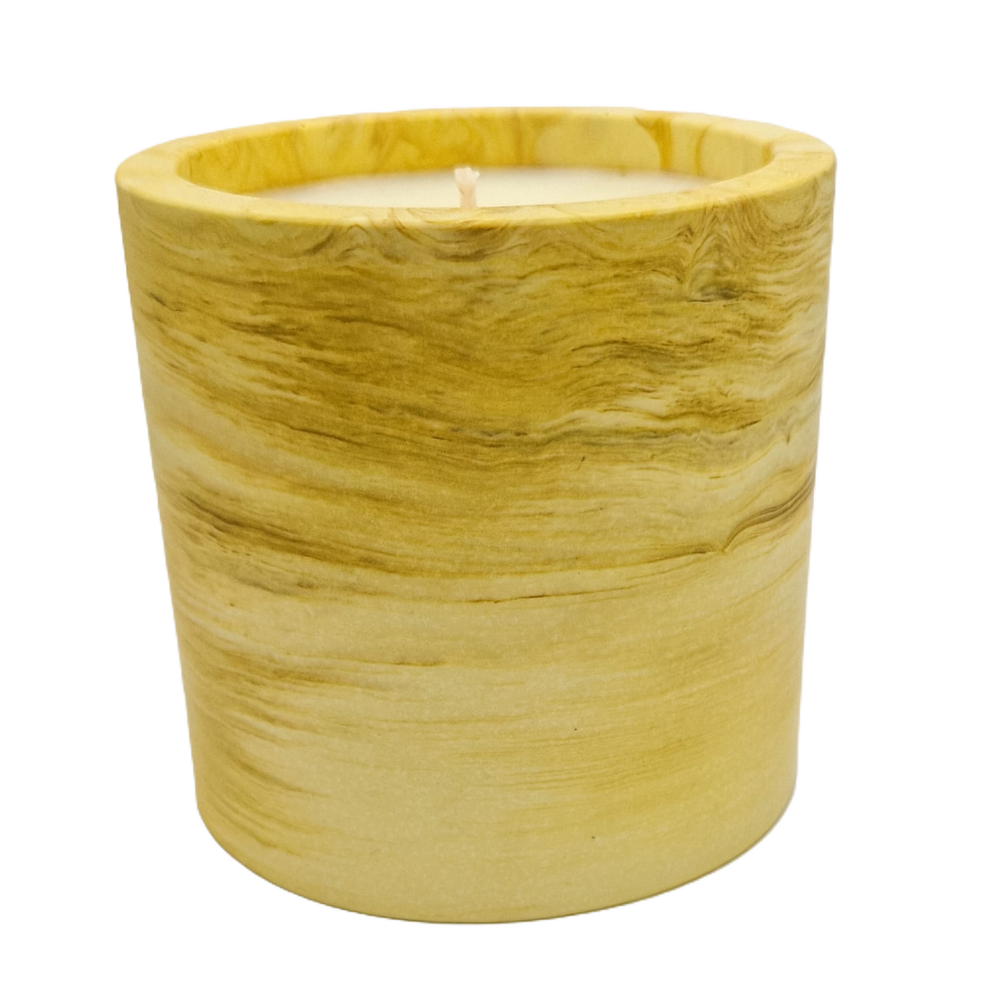 Yellow Marble - Lemon Verbena Scented Candle (275g net)