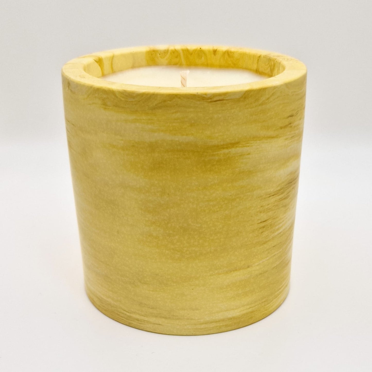 Yellow Marble - Lemon Verbena Scented Candle (275g net)