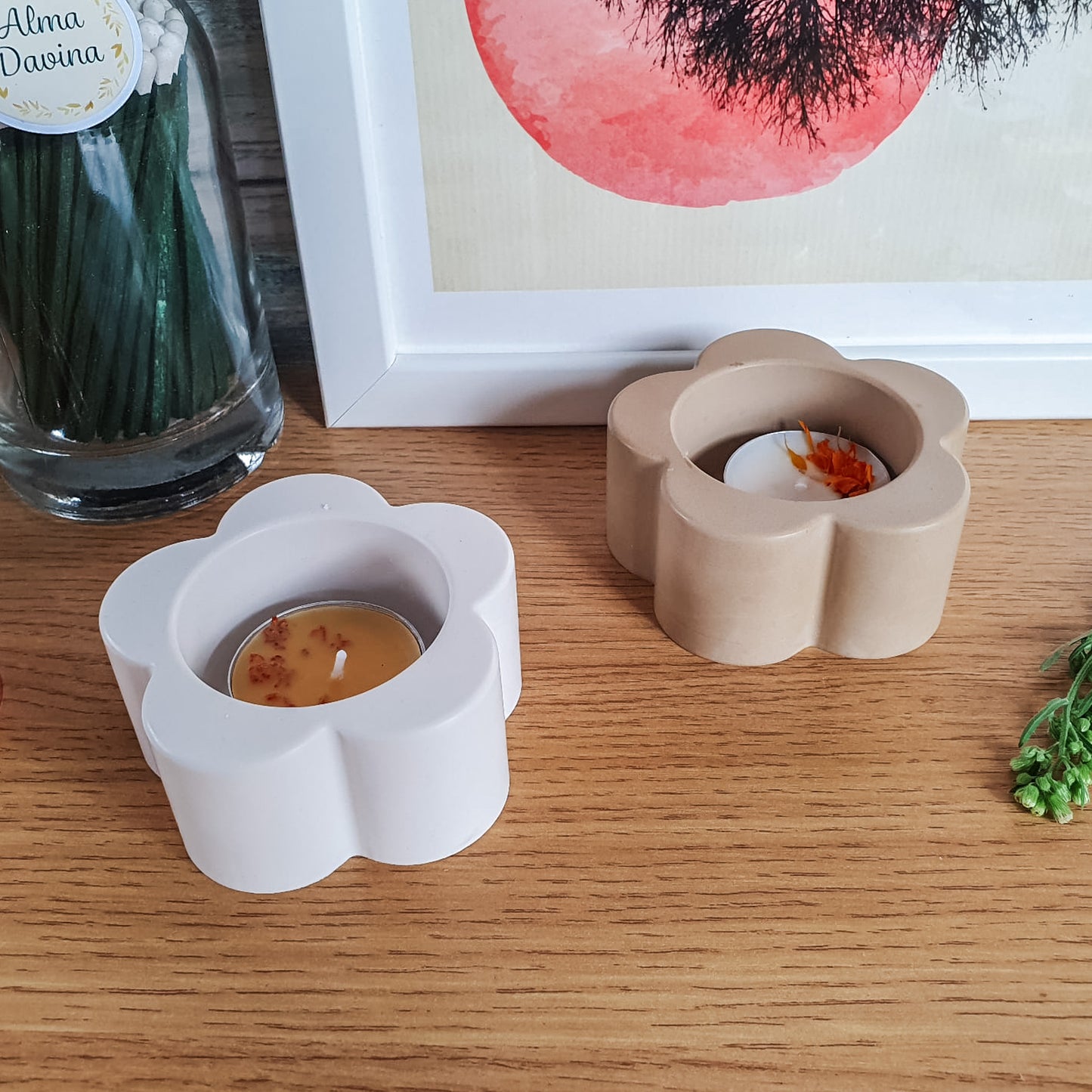 Flower Tealight Candle Holder