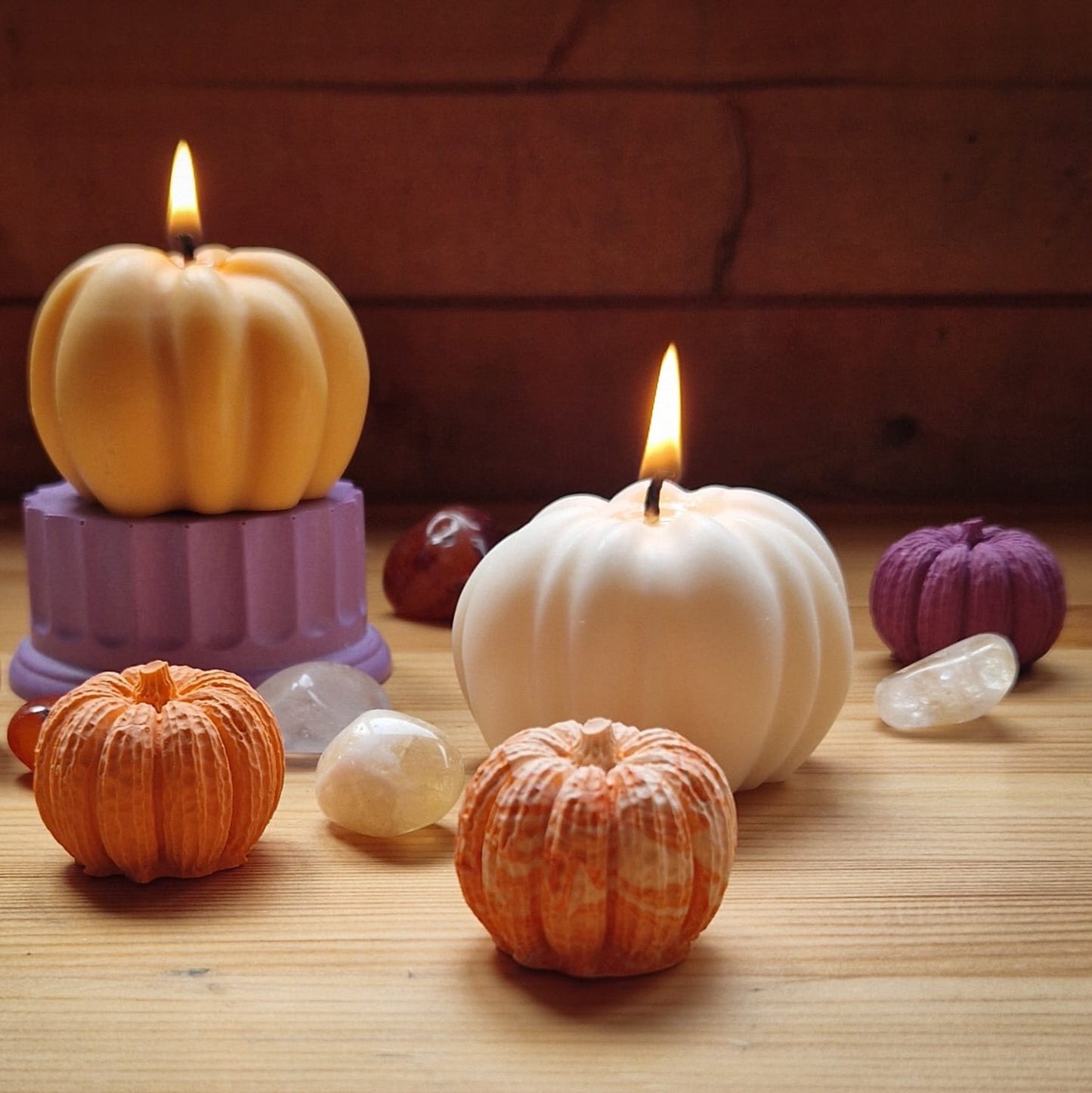 Pumpkin Shaped Candle