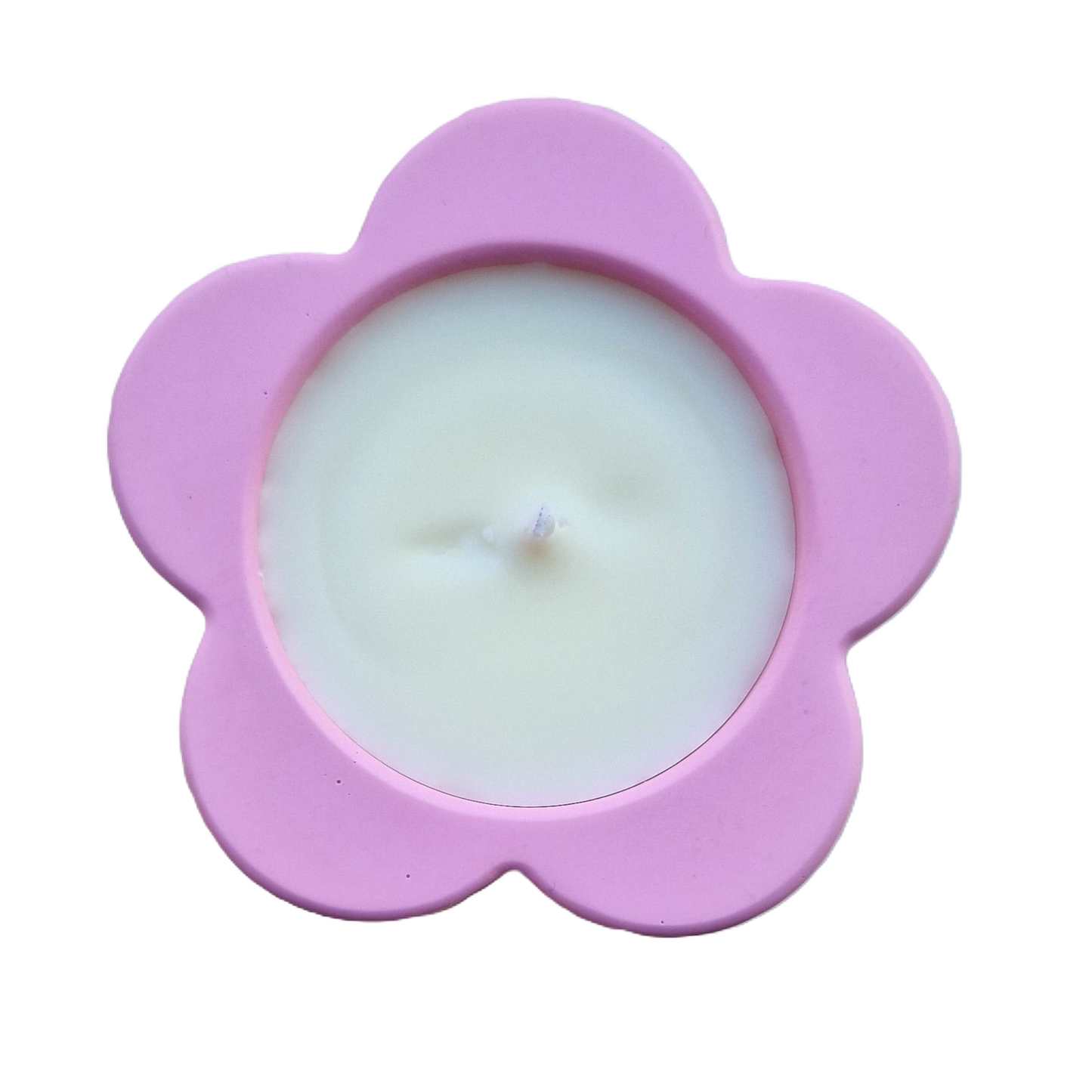 Pink Flower Shaped Candle