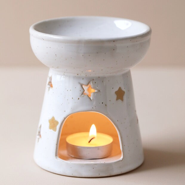 White Starry Wax Melt warmer