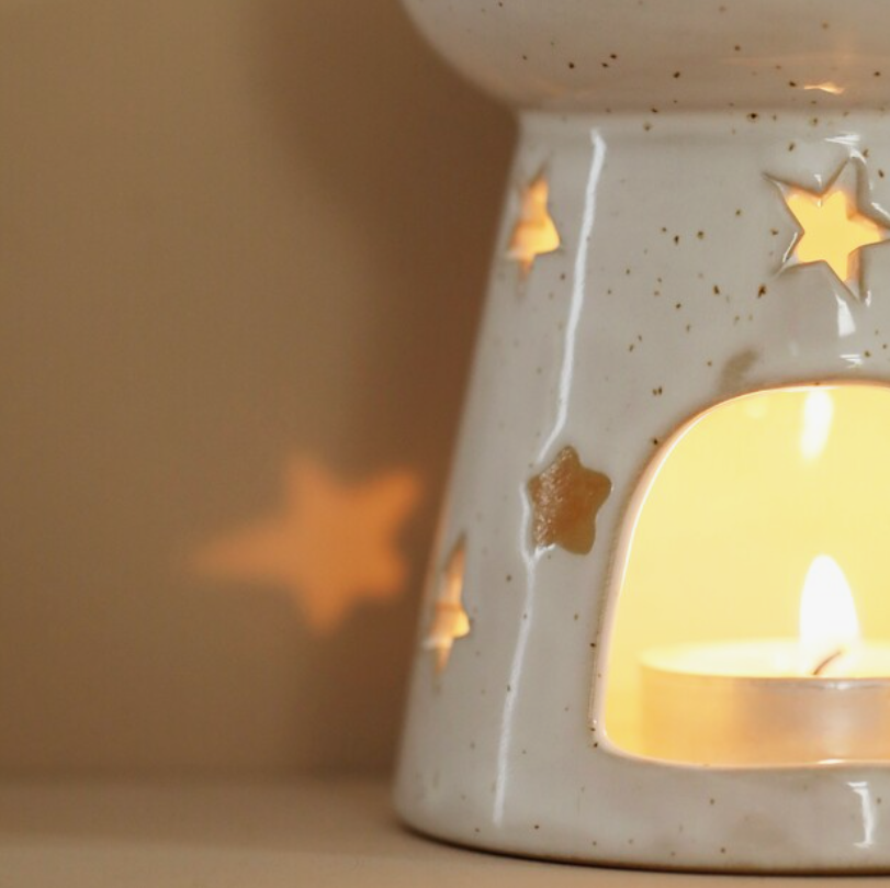 White Starry Wax Melt warmer