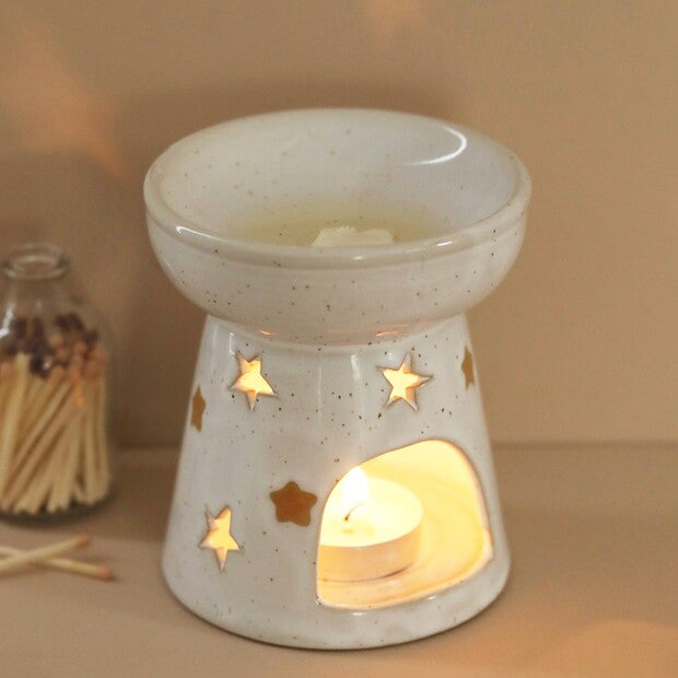 White Starry Wax Melt warmer