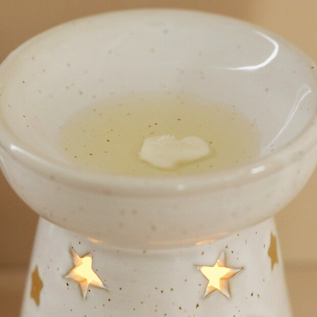 White Starry Wax Melt warmer