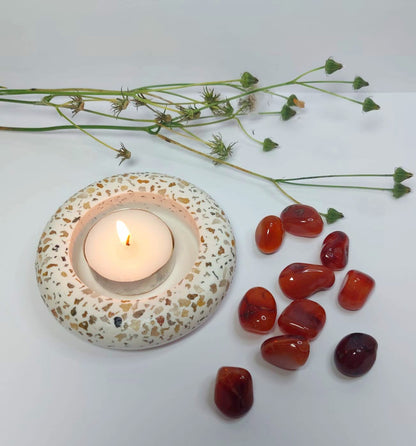 Round Flat Tealight Candle Holder