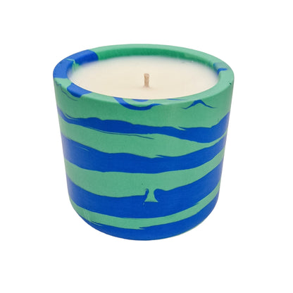 Blue and Green twist - Lemongrass Scented Candle