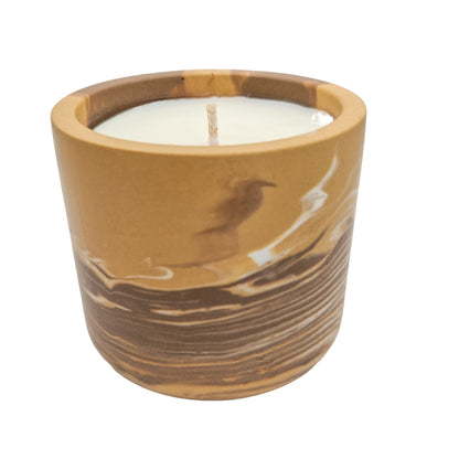 Brown swirl - Neroli Scented Candle