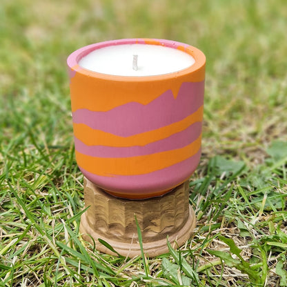 Pink and Orange twist - Strawberry Scented Candle