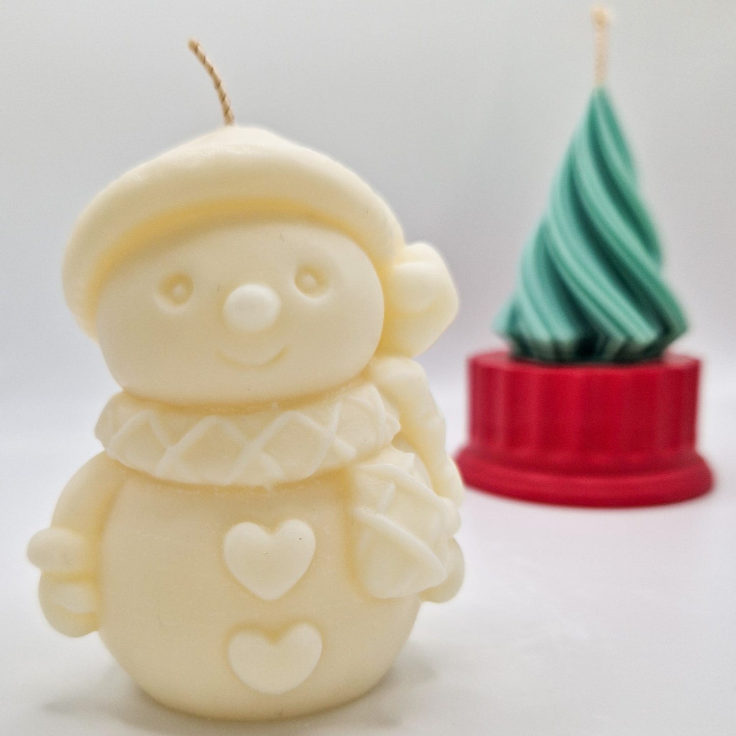 Snowman Shaped Christmas Candle