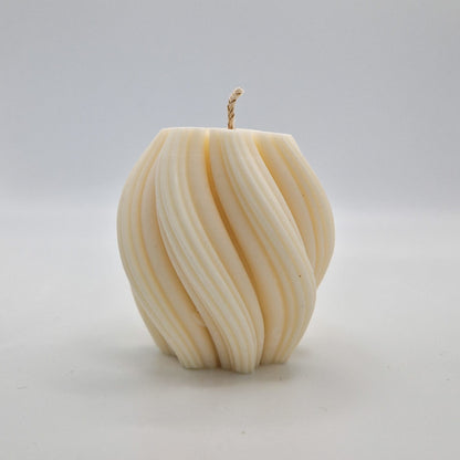 Swirl Shaped Candle - Scented