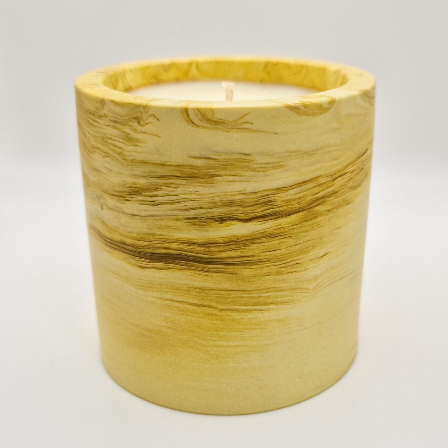 Yellow Marble - Lemon Verbena Scented Candle (275g net)