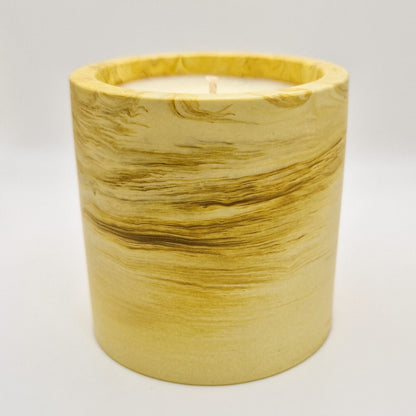 Yellow Marble - Lemon Verbena Scented Candle (275g net)