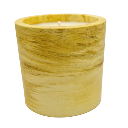 Yellow Marble - Lemon Verbena Scented Candle (275g net)