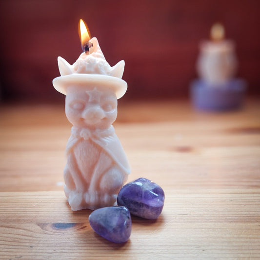 Cat Shaped Candle (With Pointy Hat)